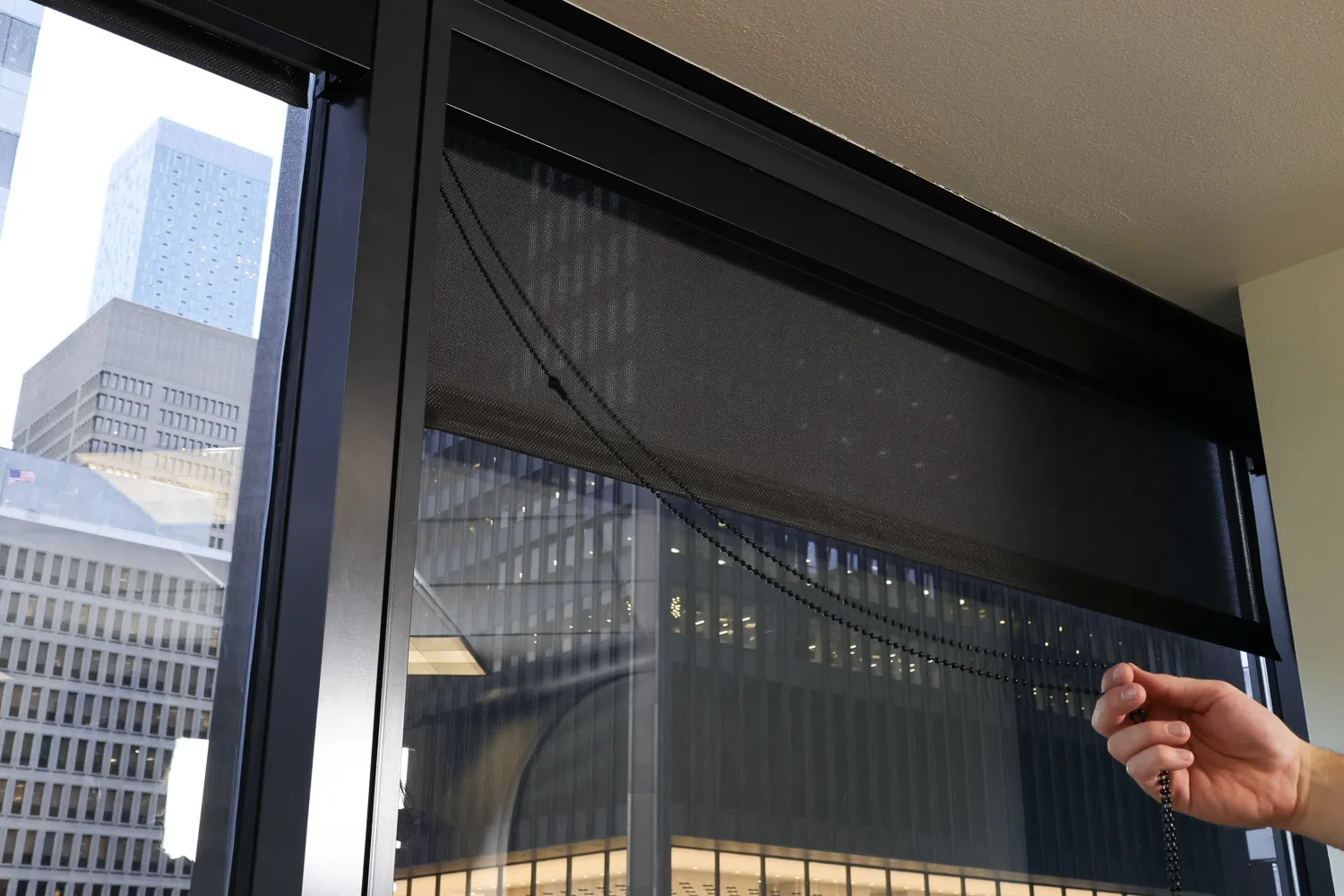 Room darkening shades