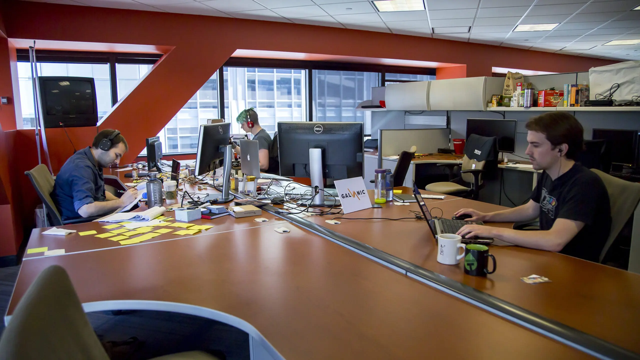 Entrepreneurs working at SURF Incubator